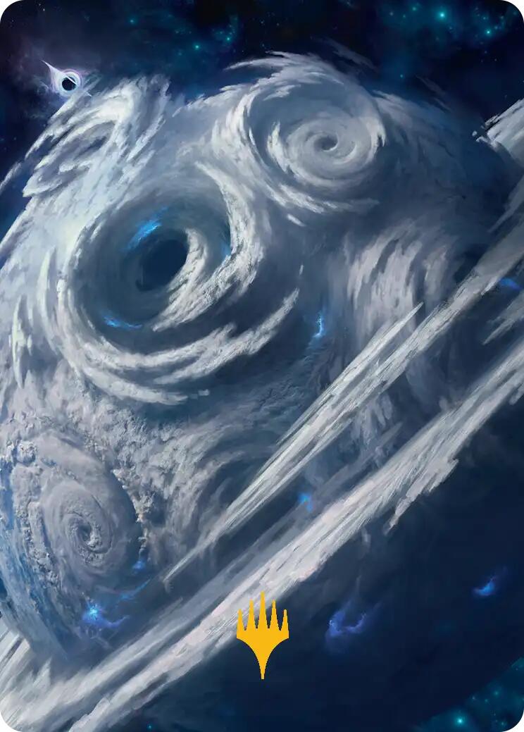 Uthros, Titanic Godcore Art Card (Gold-Stamped Planeswalker Symbol) [Edge of Eternities Art Series] | Galaxy Games LLC