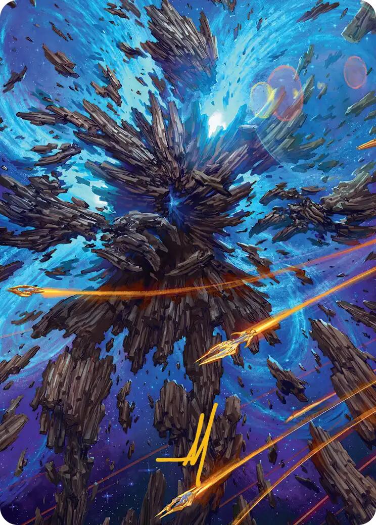 Celestial Colonnade Art Card (Gold-Stamped Signature) [Edge of Eternities Art Series] | Galaxy Games LLC