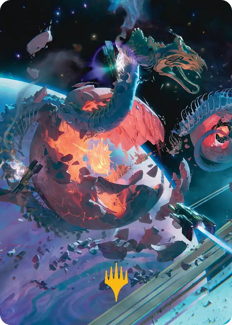 Scavenger Grounds Art Card (47/54) (Gold-Stamped Planeswalker Symbol) [Edge of Eternities Art Series] | Galaxy Games LLC