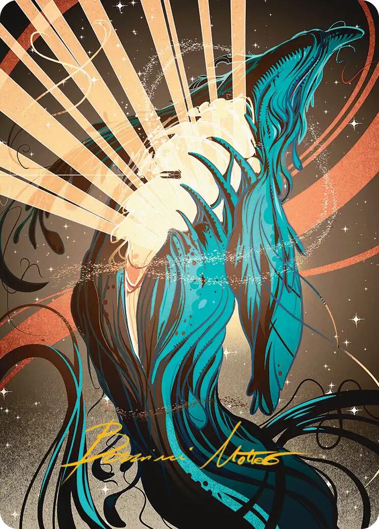 Swarmyard Art Card (Gold-Stamped Signature) [Edge of Eternities Art Series] | Galaxy Games LLC