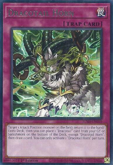 Dracotail Horn [JUSH-EN010] Rare | Galaxy Games LLC