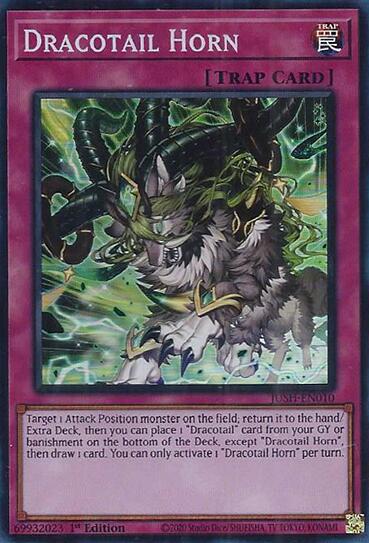 Dracotail Horn (Super Rare) [JUSH-EN010] Super Rare | Galaxy Games LLC