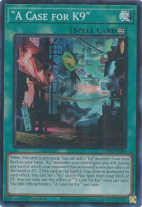 "A Case for K9" [JUSH-EN040] Super Rare | Galaxy Games LLC