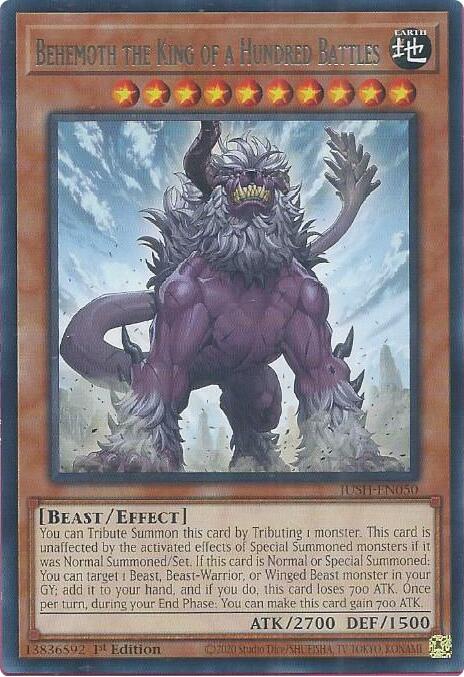 Behemoth the King of a Hundred Battles [JUSH-EN050] Rare | Galaxy Games LLC