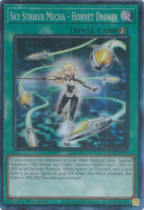 Sky Striker Mecha - Hornet Drones (CR) [JUSH-EN053] Collector's Rare | Galaxy Games LLC