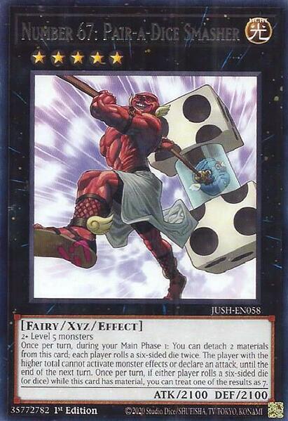 Number 67: Pair-a-Dice Smasher [JUSH-EN058] Rare | Galaxy Games LLC