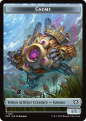 Gnome // Golem (0014) Double-Sided Token [Edge of Eternities Commander Tokens] | Galaxy Games LLC