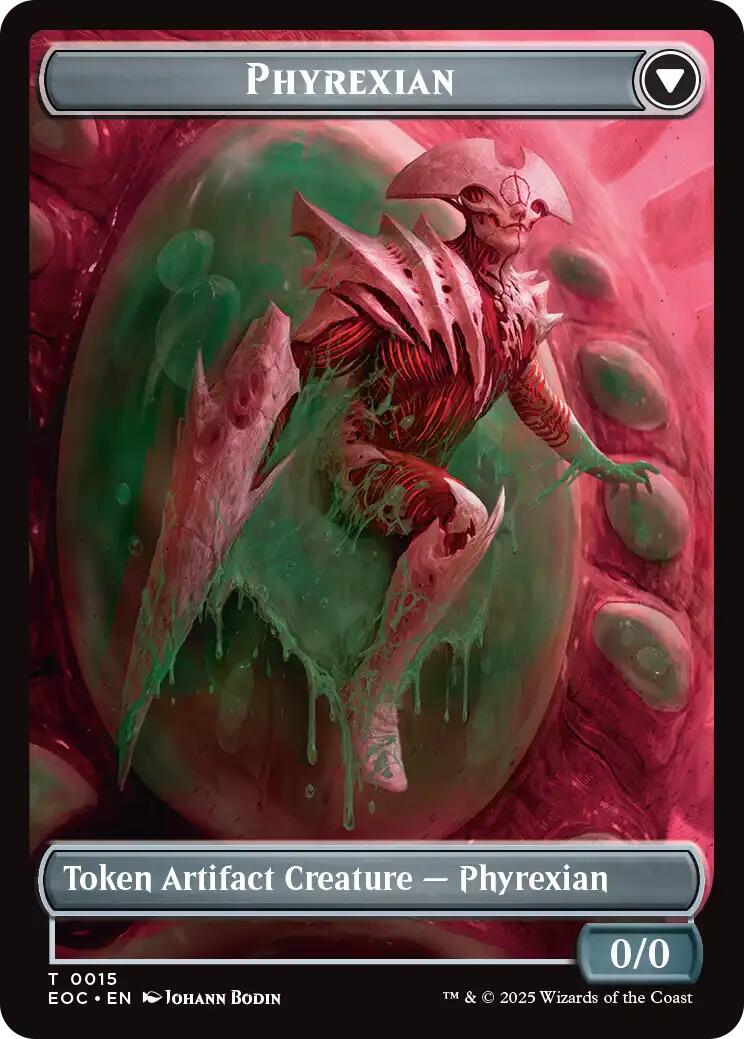 Incubator // Phyrexian Double-Sided Token [Edge of Eternities Commander Tokens] | Galaxy Games LLC