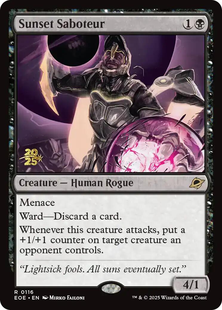 Sunset Saboteur [Edge of Eternities Prerelease Promos] | Galaxy Games LLC