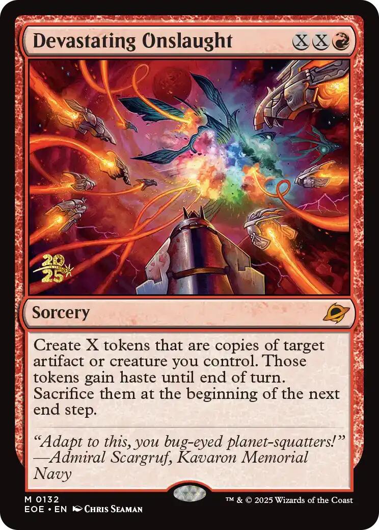 Devastating Onslaught [Edge of Eternities Prerelease Promos] | Galaxy Games LLC
