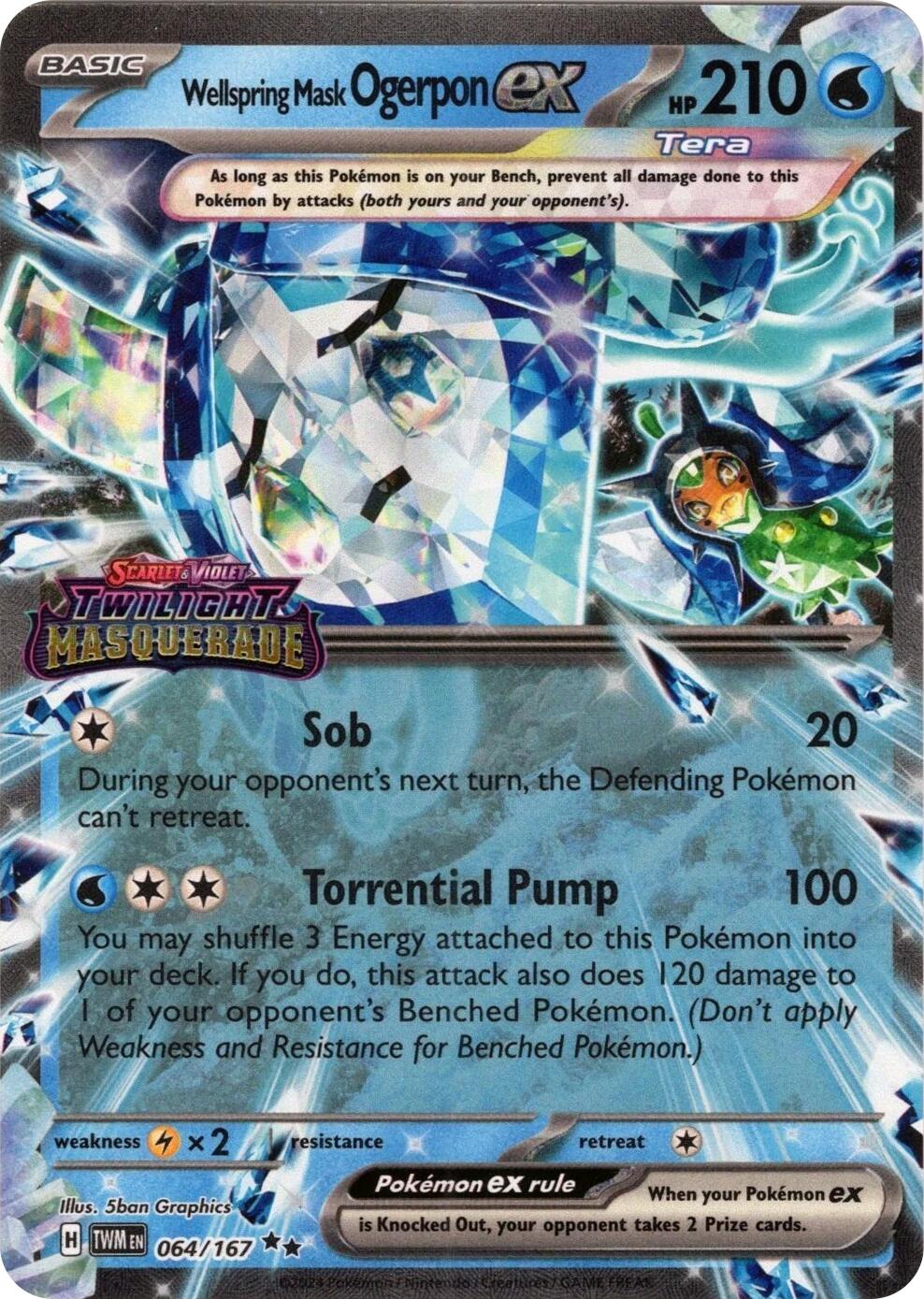 Wellspring Mask Ogerpon ex (064/167) (Stamped) [Miscellaneous Cards] | Galaxy Games LLC