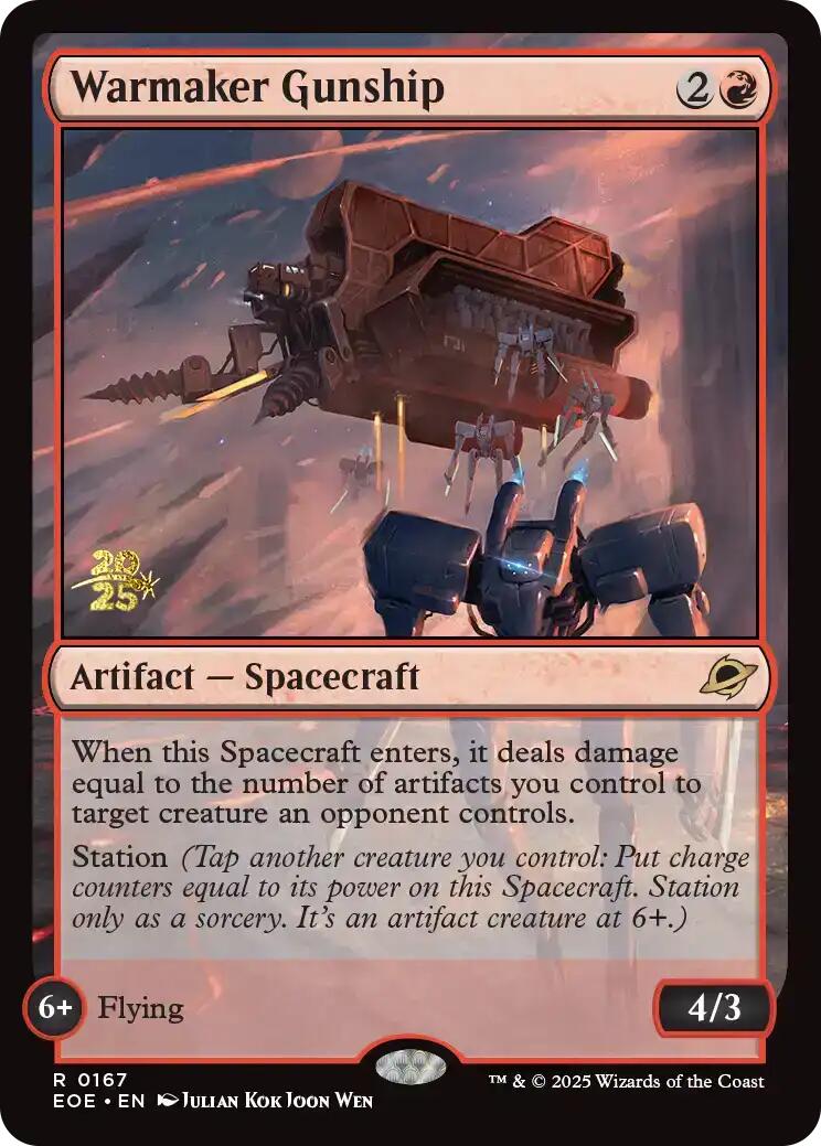Warmaker Gunship [Edge of Eternities Prerelease Promos] | Galaxy Games LLC