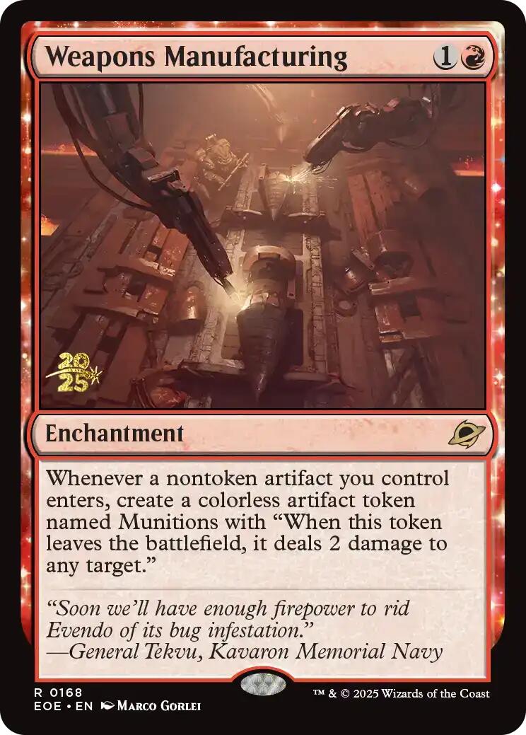 Weapons Manufacturing [Edge of Eternities Prerelease Promos] | Galaxy Games LLC