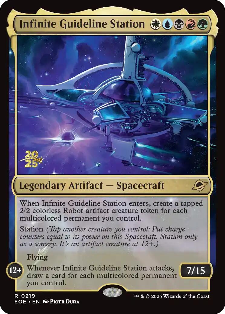 Infinite Guideline Station [Edge of Eternities Prerelease Promos] | Galaxy Games LLC