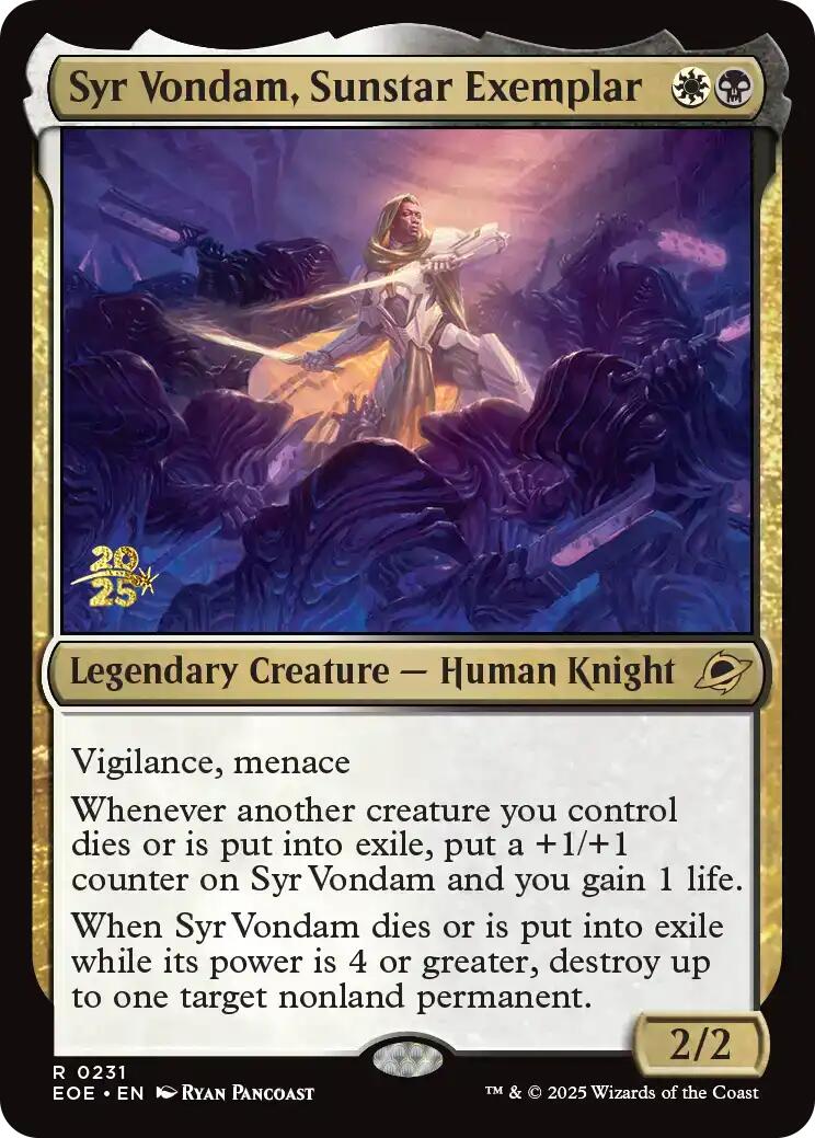 Syr Vondam, Sunstar Exemplar [Edge of Eternities Prerelease Promos] | Galaxy Games LLC