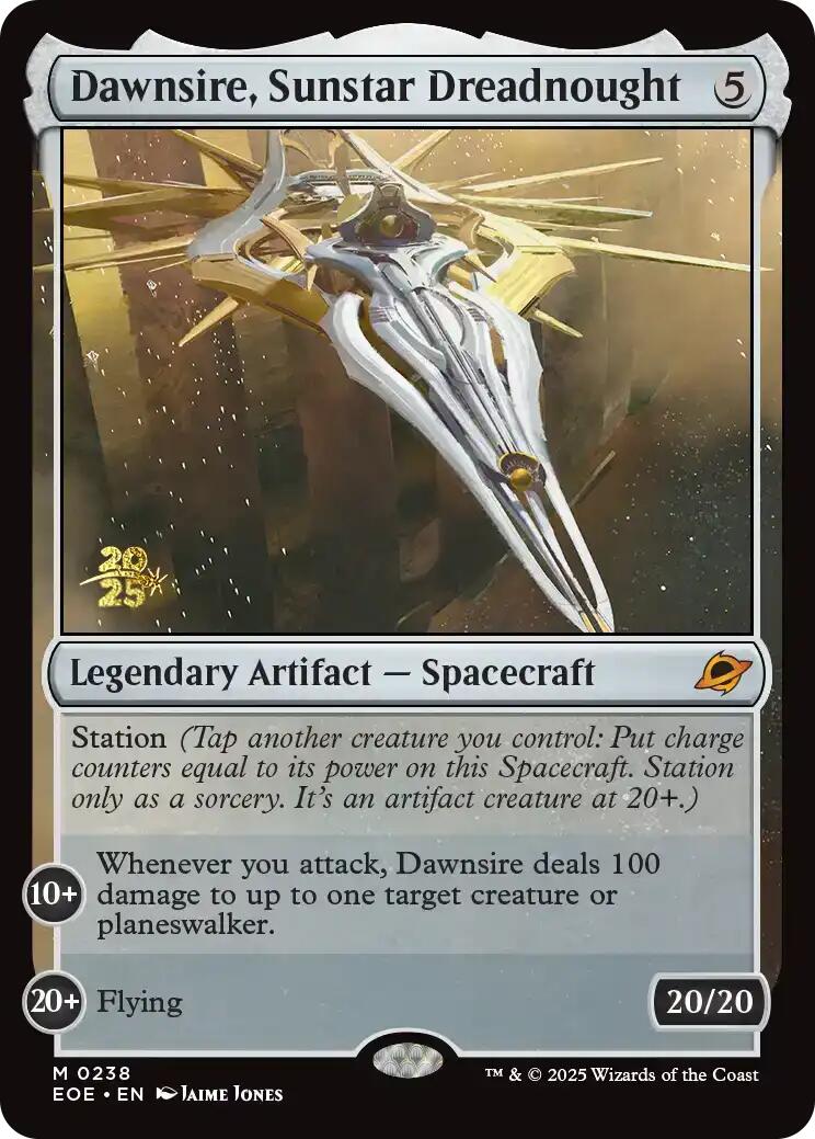 Dawnsire, Sunstar Dreadnought [Edge of Eternities Prerelease Promos] | Galaxy Games LLC