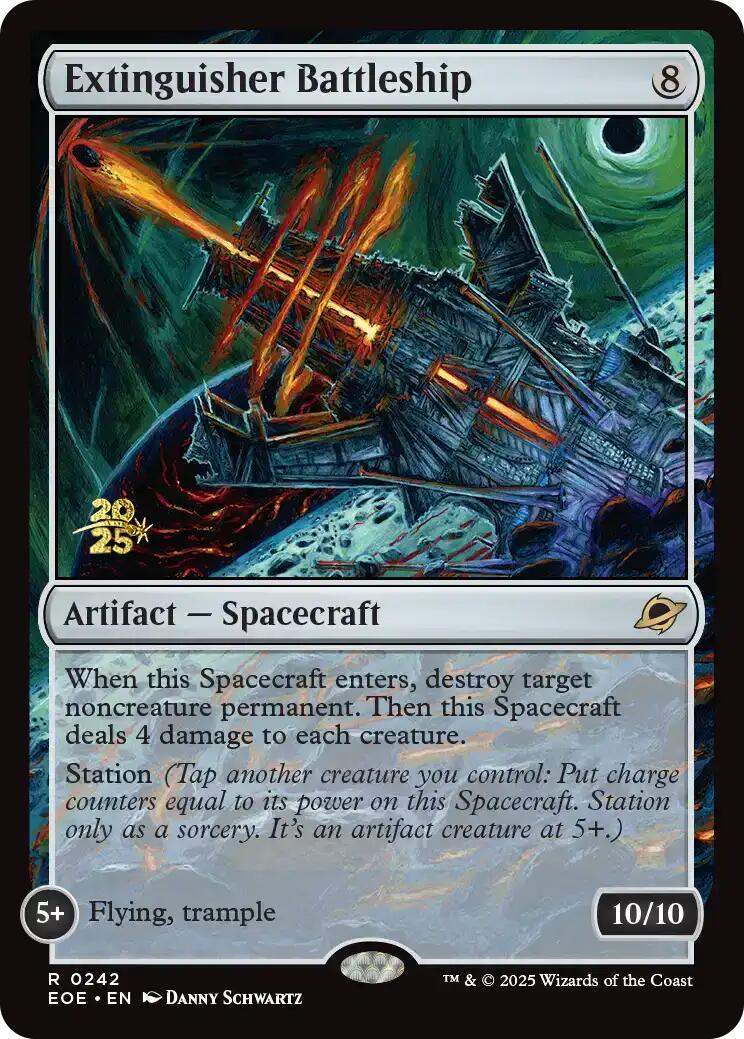 Extinguisher Battleship [Edge of Eternities Prerelease Promos] | Galaxy Games LLC