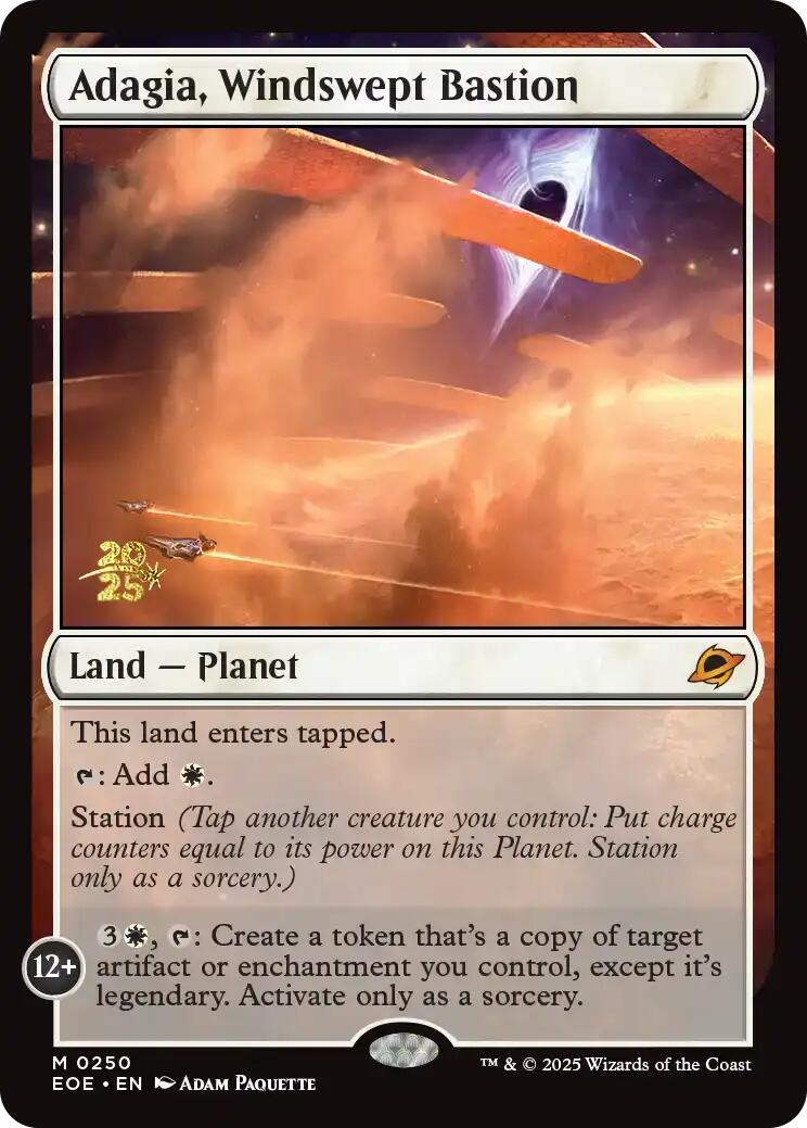 Adagia, Windswept Bastion [Edge of Eternities Prerelease Promos] | Galaxy Games LLC