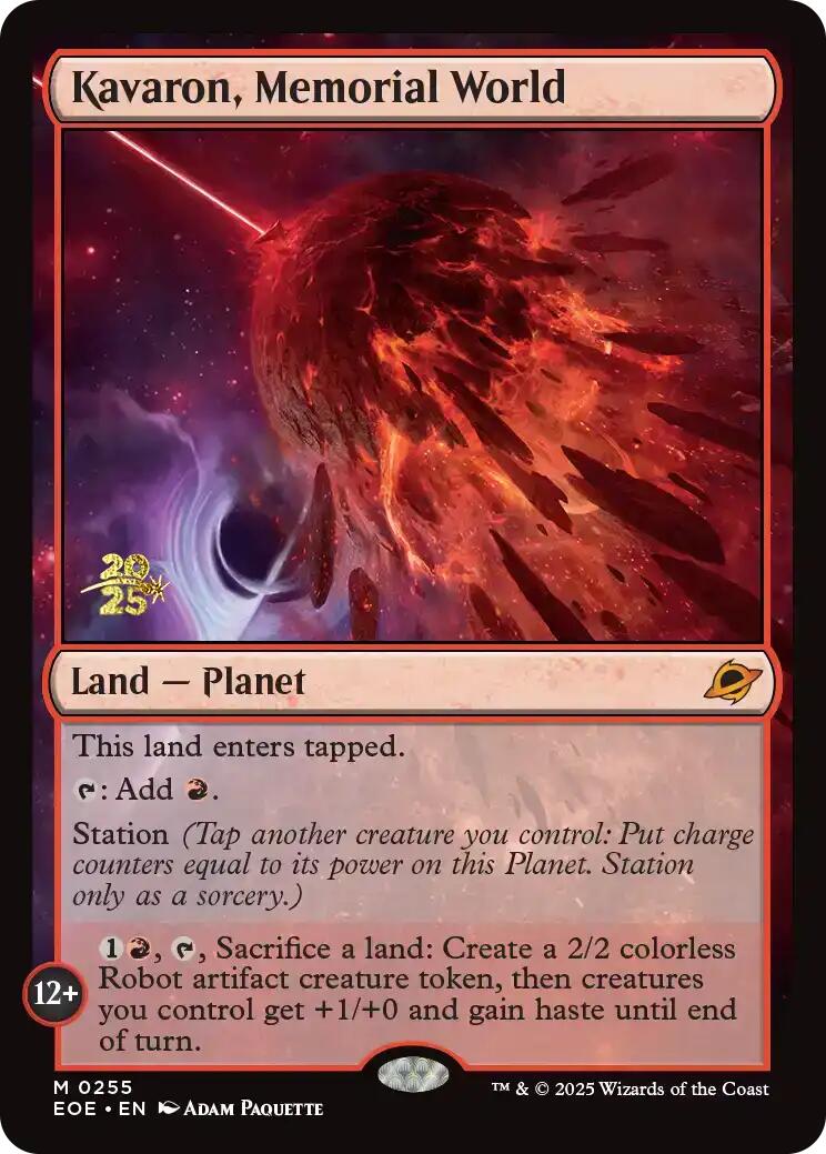 Kavaron, Memorial World [Edge of Eternities Prerelease Promos] | Galaxy Games LLC