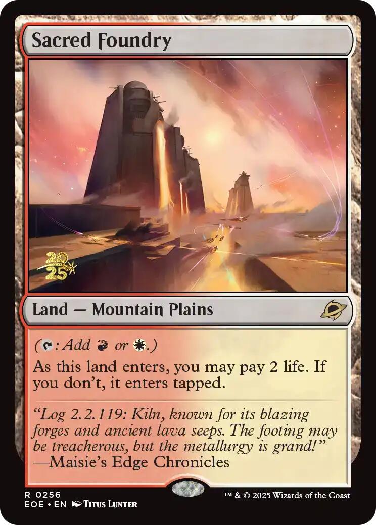 Sacred Foundry [Edge of Eternities Prerelease Promos] | Galaxy Games LLC