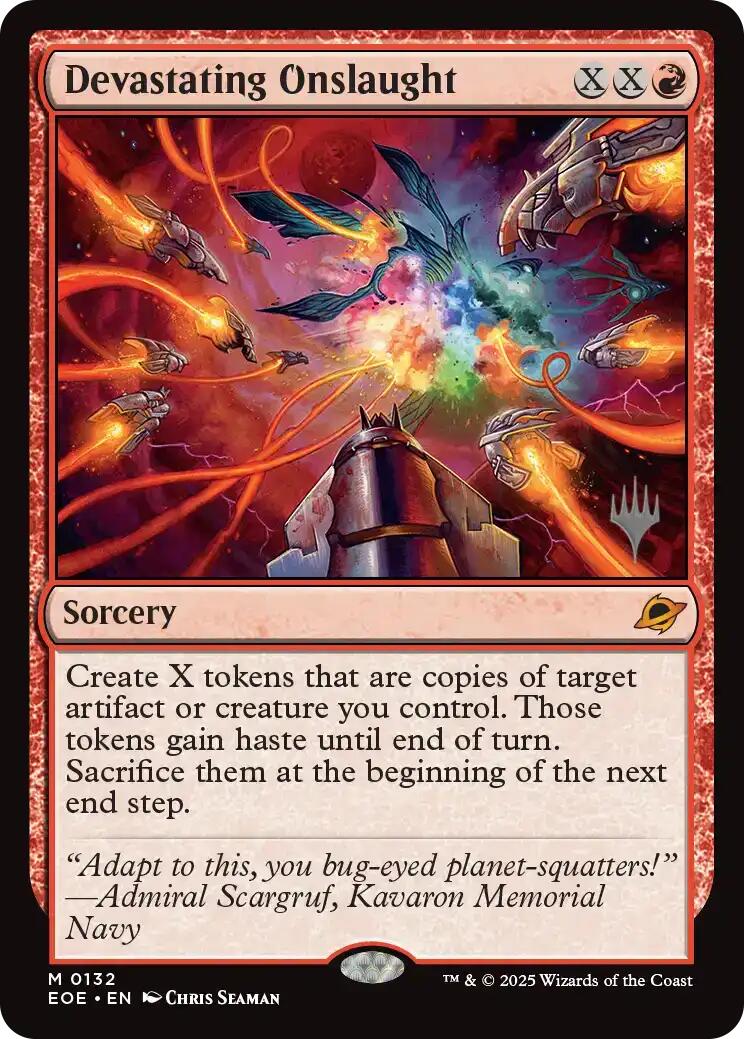 Devastating Onslaught [Edge of Eternities Promo Pack] | Galaxy Games LLC