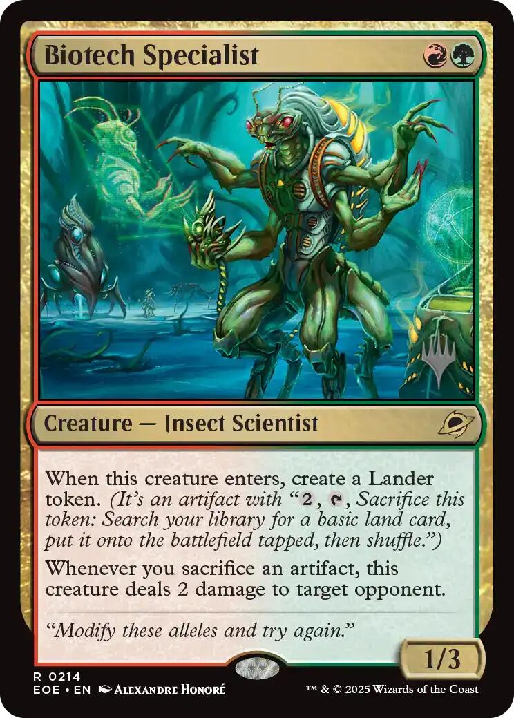 Biotech Specialist [Edge of Eternities Promo Pack] | Galaxy Games LLC