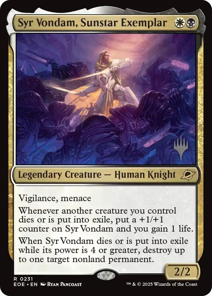 Syr Vondam, Sunstar Exemplar [Edge of Eternities Promo Pack] | Galaxy Games LLC