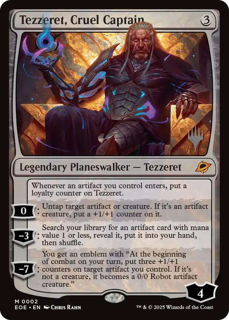 Tezzeret, Cruel Captain [Edge of Eternities Promo Pack] | Galaxy Games LLC