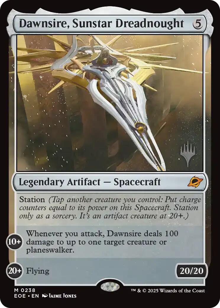 Dawnsire, Sunstar Dreadnought [Edge of Eternities Promo Pack] | Galaxy Games LLC