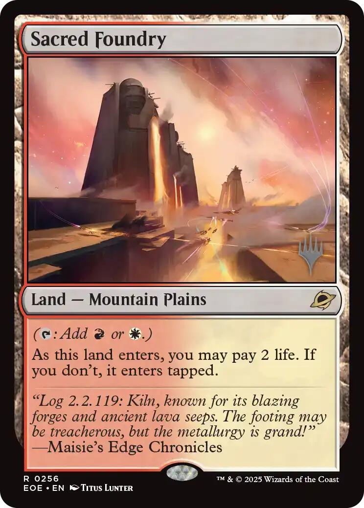 Sacred Foundry [Edge of Eternities Promo Pack] | Galaxy Games LLC