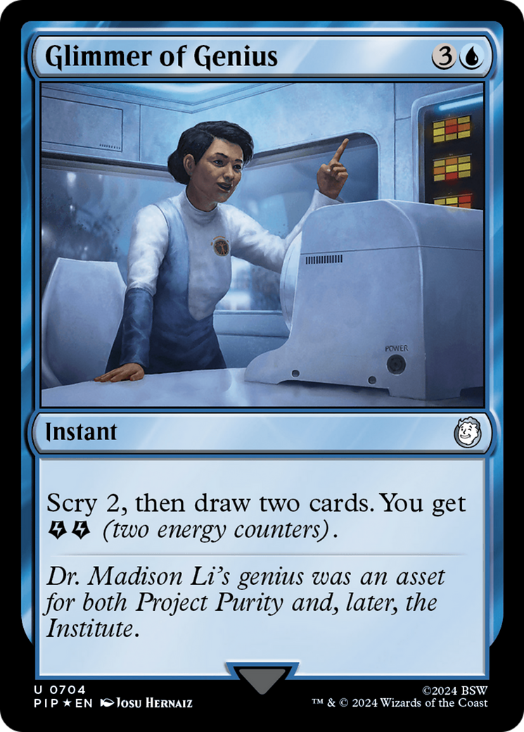 Glimmer of Genius (Surge Foil) [Fallout] | Galaxy Games LLC