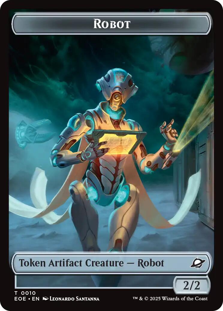 Robot // Lander (0007) Double-Sided Token [Edge of Eternities Tokens] | Galaxy Games LLC