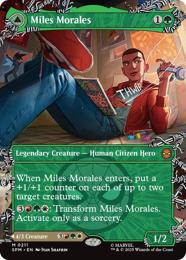 Miles Morales (0211) (Borderless) [Marvel's Spider-Man] | Galaxy Games LLC