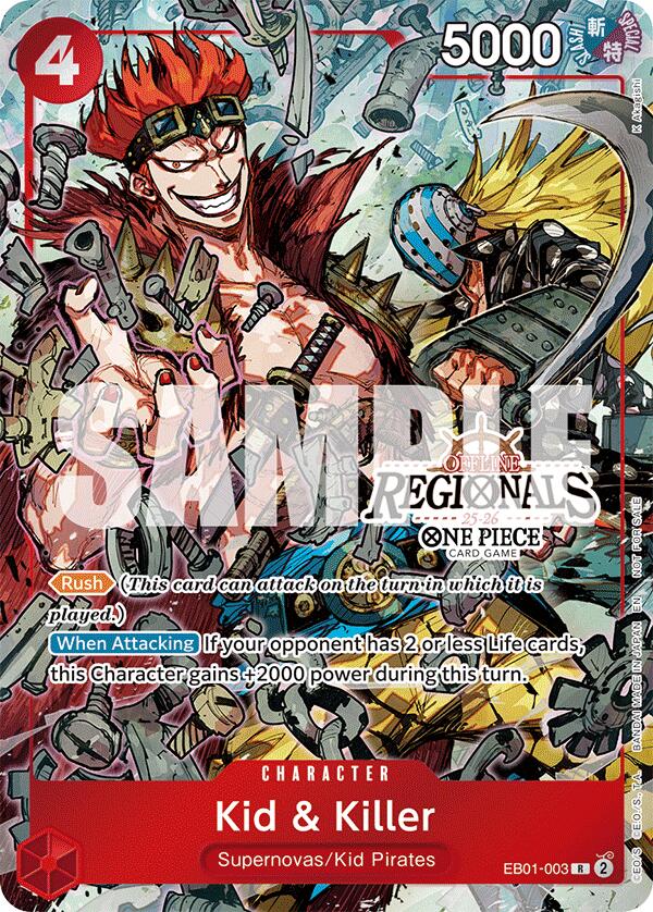 Kid & Killer (Offline Regional Participation Pack 2025 Vol.2) [One Piece Promotion Cards] | Galaxy Games LLC