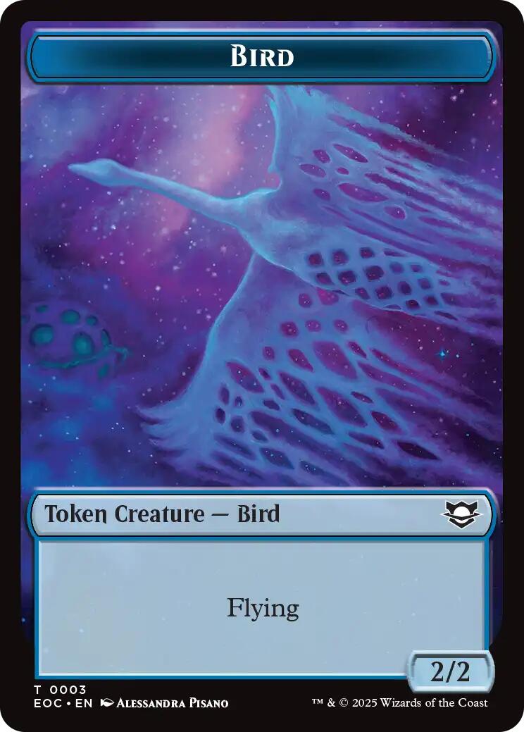 Bird // Pest Double-Sided Token [Edge of Eternities Commander Tokens] | Galaxy Games LLC