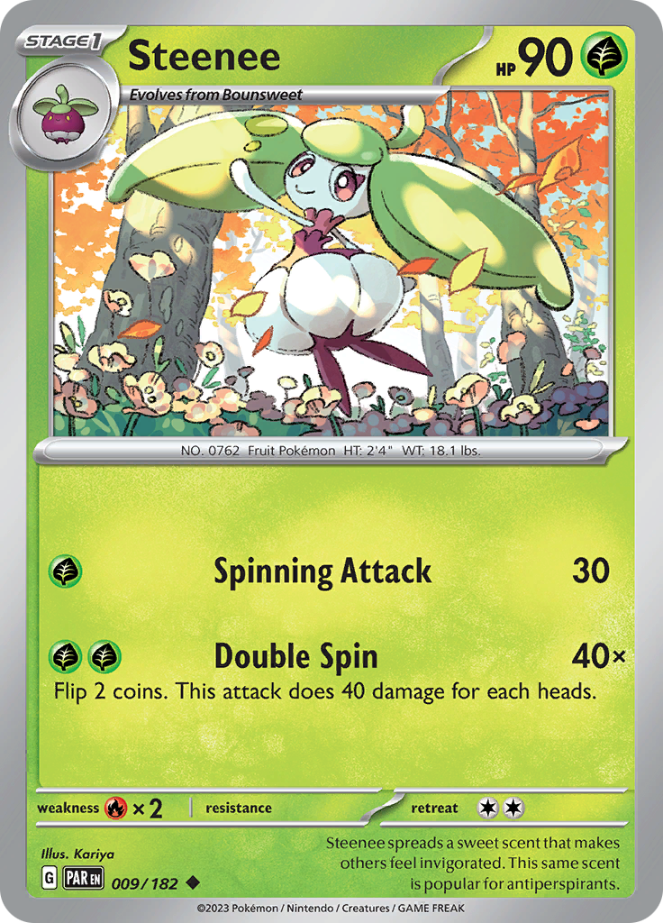 Steenee (009/182) [Scarlet & Violet: Paradox Rift] | Galaxy Games LLC