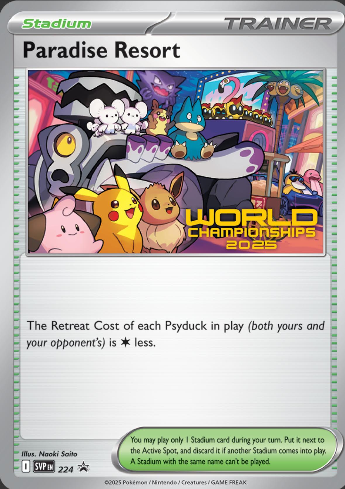 Paradise Resort (224) (World Championships 2025) [Scarlet & Violet: Black Star Promos] | Galaxy Games LLC