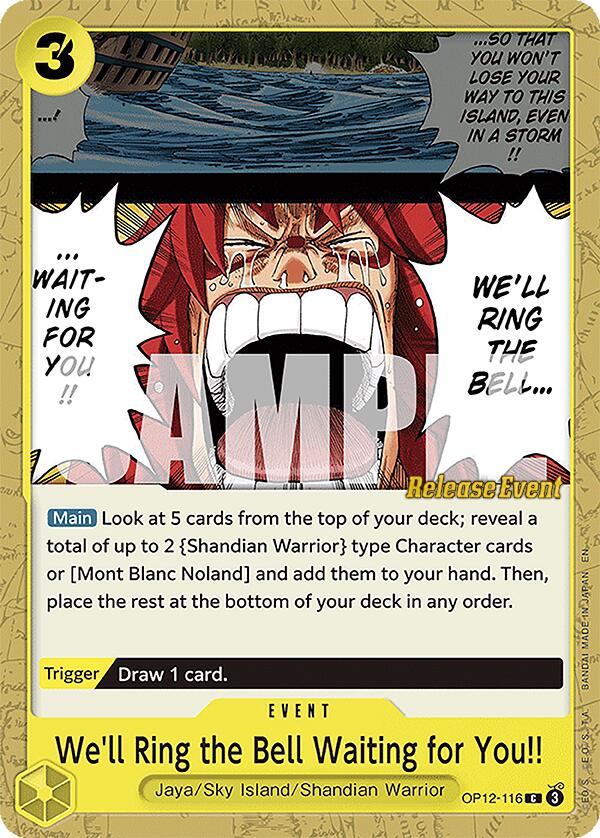 We'll Ring the Bell Waiting for You!! [Legacy of the Master Release Event Cards] | Galaxy Games LLC