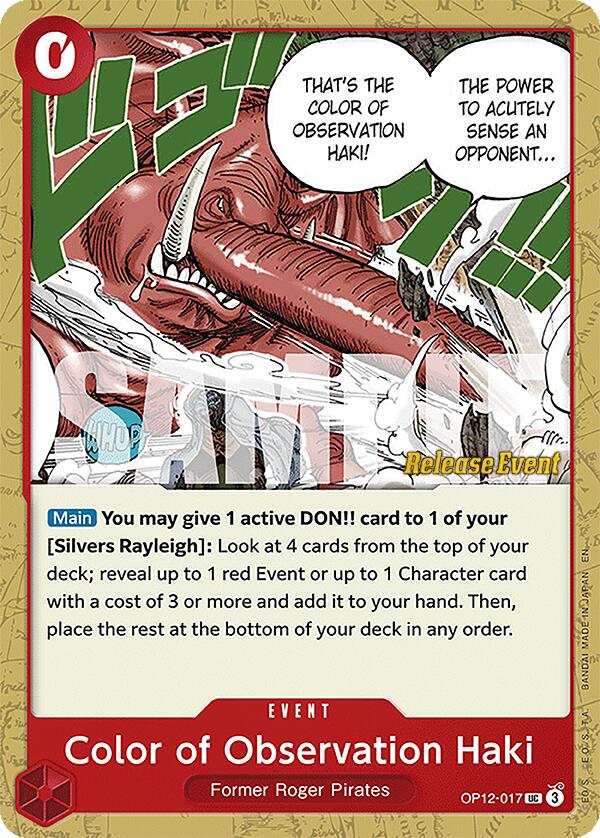 Color of Observation Haki [Legacy of the Master Release Event Cards] | Galaxy Games LLC