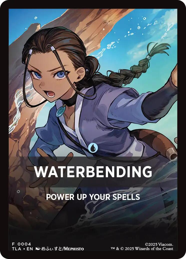 Waterbending Theme Card [Avatar: The Last Airbender Tokens] | Galaxy Games LLC