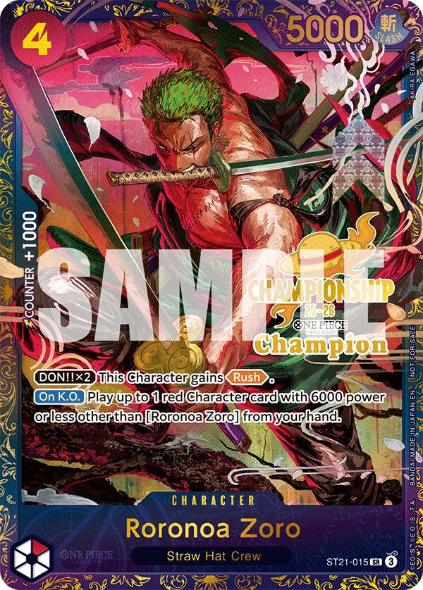 Roronoa Zoro (CS 25-26 1st Place) [One Piece Promotion Cards] | Galaxy Games LLC
