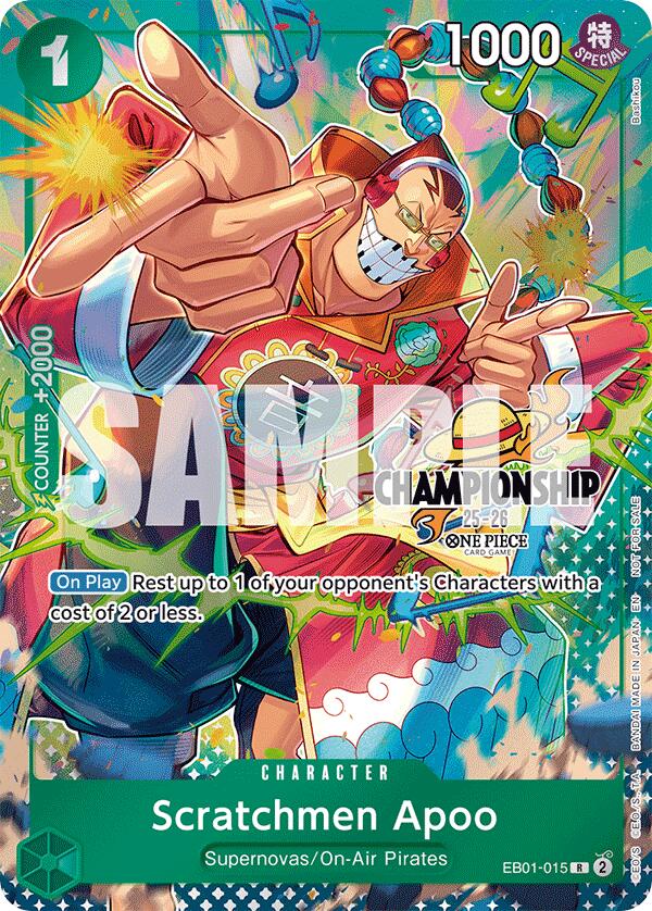 Scratchmen Apoo (CS 25-26 Celebration Pack) [One Piece Promotion Cards] | Galaxy Games LLC