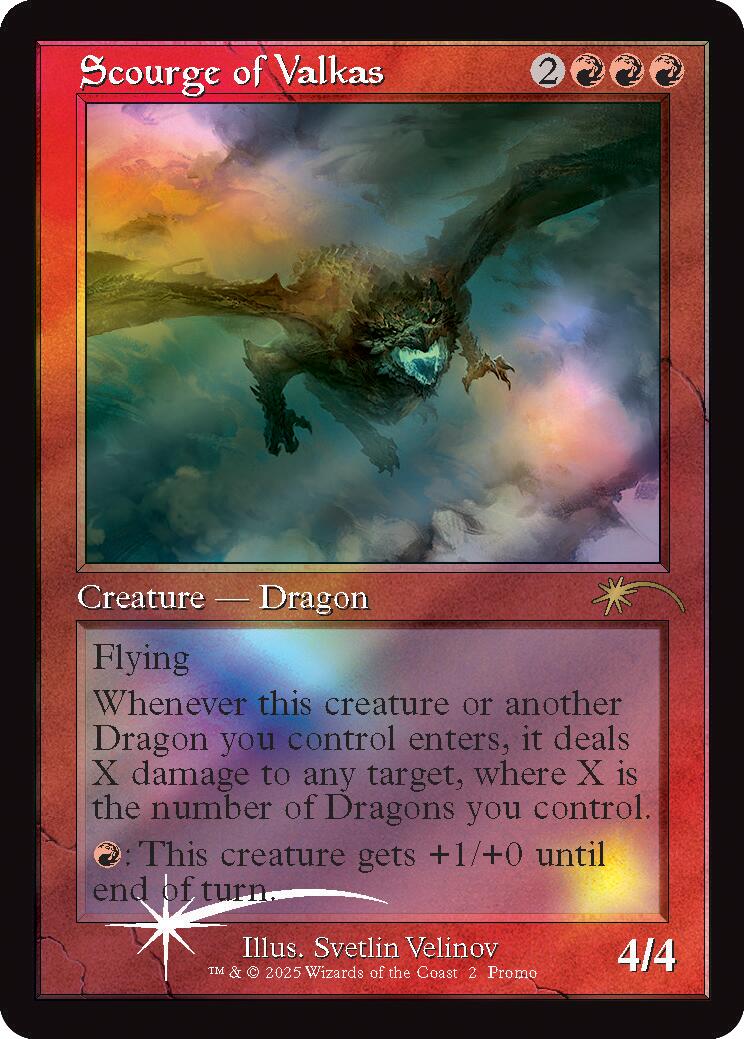 Scourge of Valkas (Retro Frame) [Secret Lair Drop Series] | Galaxy Games LLC