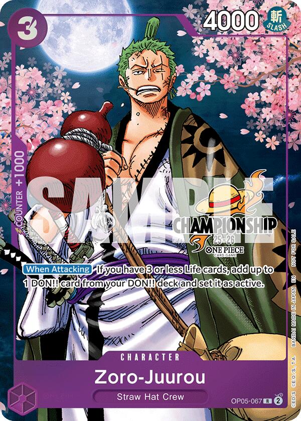 Zoro-Juurou (CS 25-26 Event Pack Finalist Ver.) [One Piece Promotion Cards] | Galaxy Games LLC