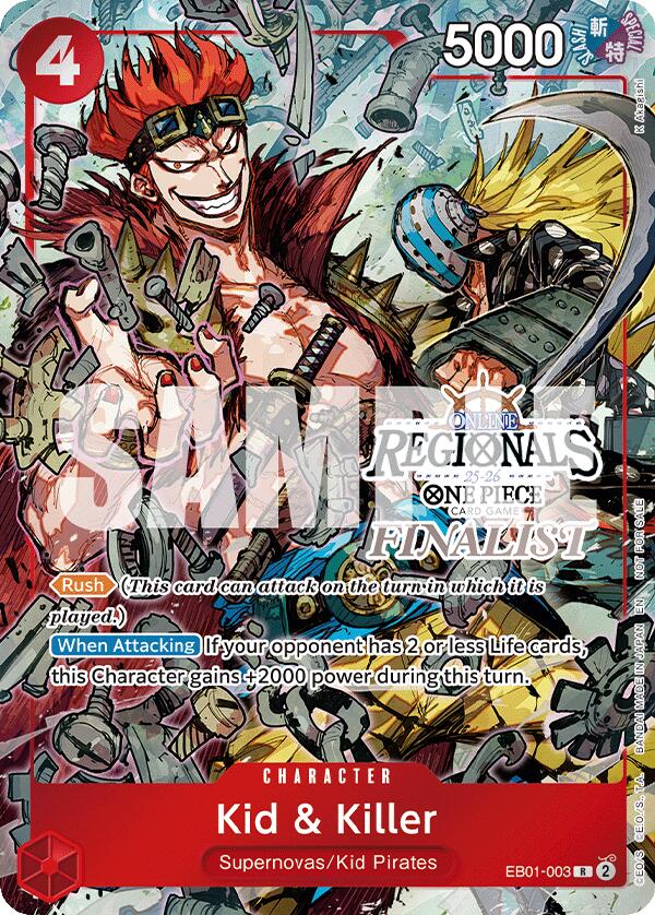 Kid & Killer (Online Regional Finalist Card Set 2025 Vol.2) [One Piece Promotion Cards] | Galaxy Games LLC