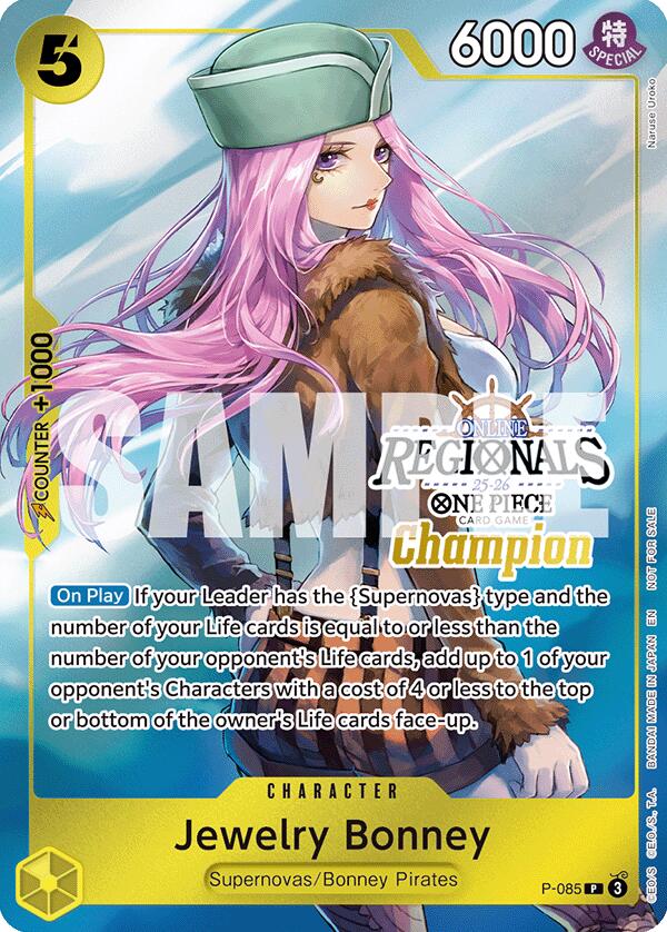 Jewelry Bonney (Online Regional Champion Card Set 2025 Vol.2) [One Piece Promotion Cards] | Galaxy Games LLC