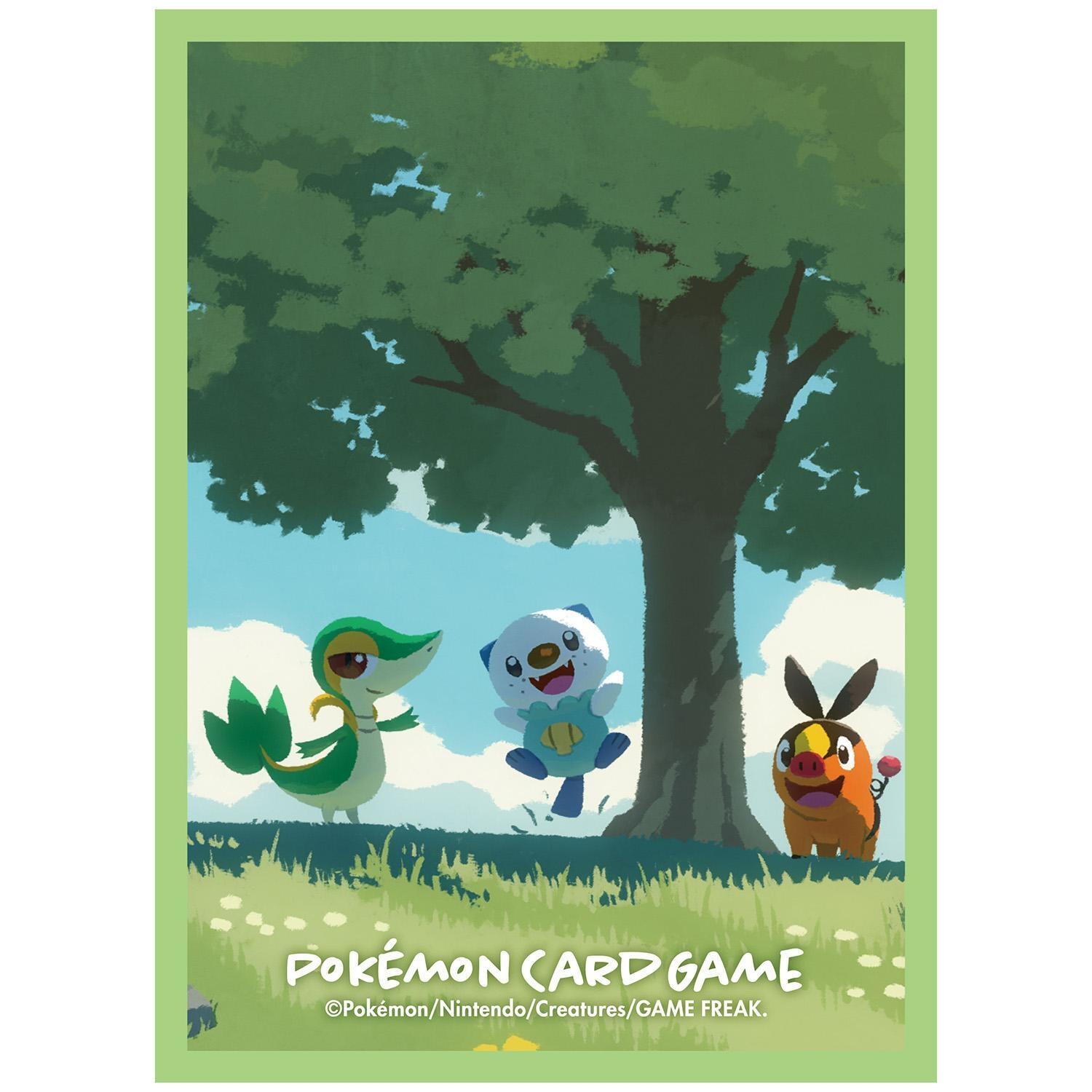 Card Sleeves - Snivy & Pokabu & Oshawott (64-Pack) (Pokemon Center Exclusive) | Galaxy Games LLC