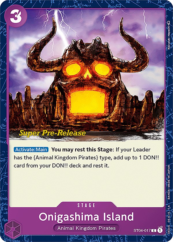 Onigashima Island [Super Pre-Release Starter Deck: Animal Kingdom Pirates] | Galaxy Games LLC