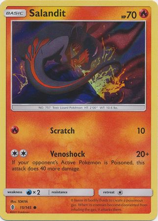 Salandit (15/145) (Collection Promo) [Sun & Moon: Guardians Rising] | Galaxy Games LLC