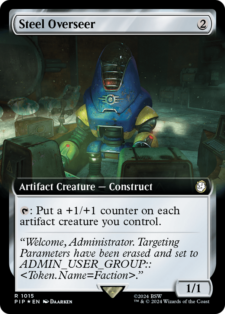 Steel Overseer (Extended Art) (Surge Foil) [Fallout] | Galaxy Games LLC